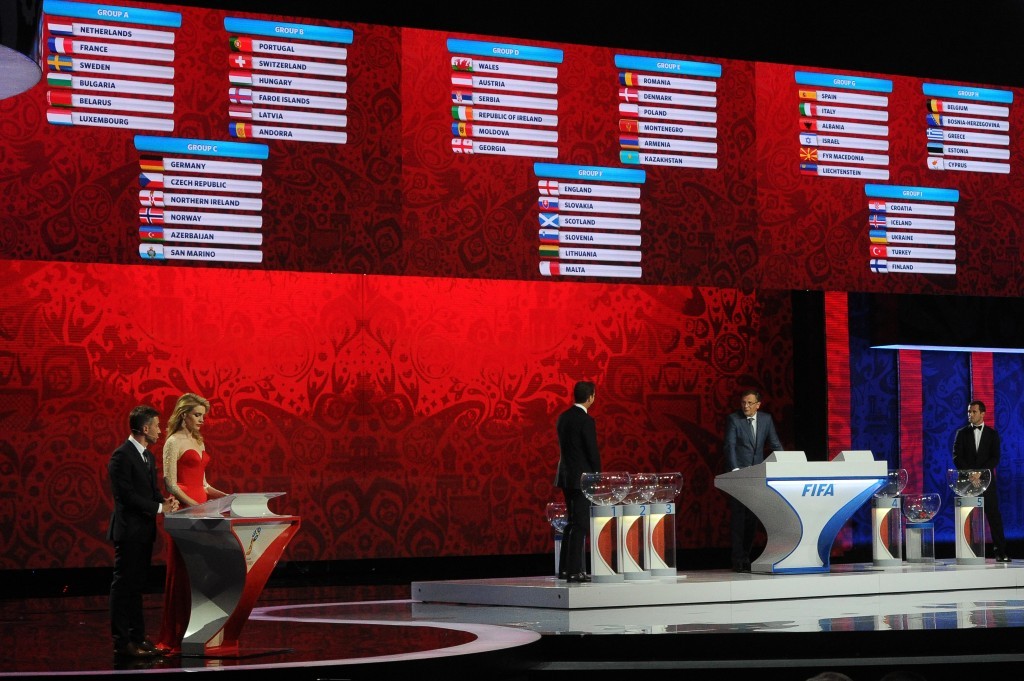 The draw for the 2018 FIFA World Cup took place in St Petersburg's Constantine Palace today